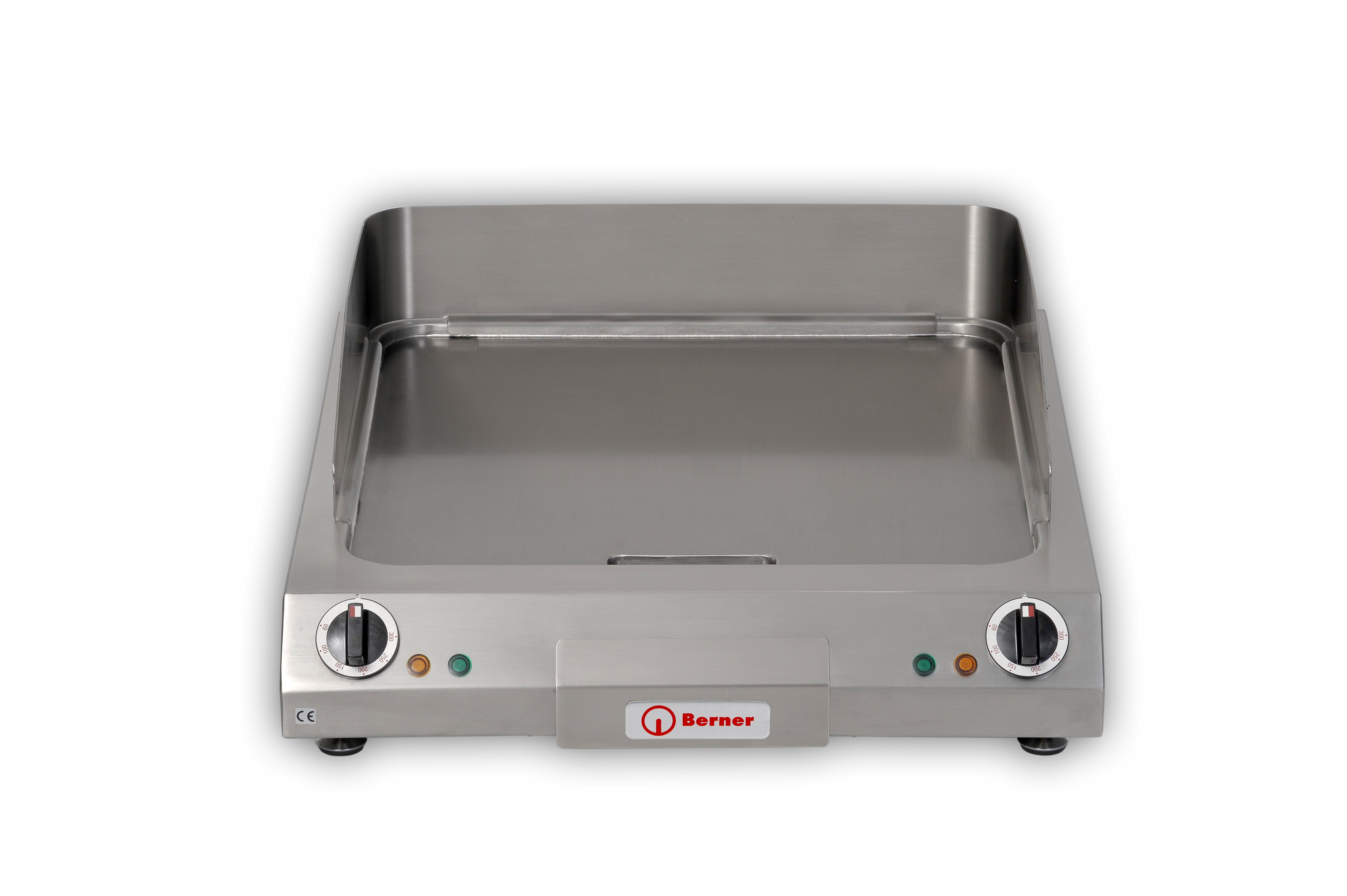 Elektro Grillplatte Griddleplatte Bratplatte 550 x 350 mm glatt 3.000 W Stahl