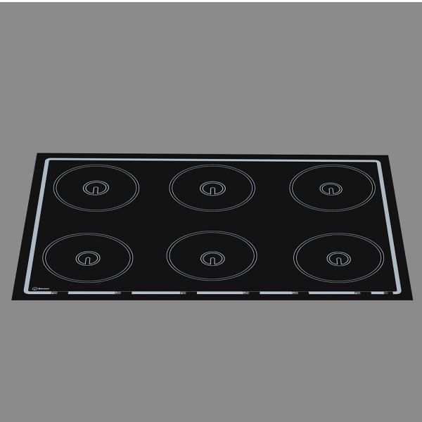 Berner BI6EG21KITC Induktionsherd mit 6 Kochstellen und ITC