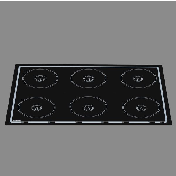 Berner BI6EG21KITC Induktionsherd mit 6 Kochstellen und ITC