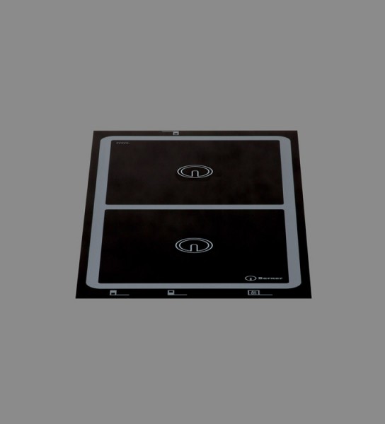 Berner BI2EGA17 Einbau Induktionsherd mit 2 Kochstellen